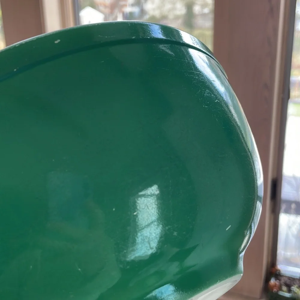 Vintage Pyrex Set 3 Primary Color Nesting Glass Mixing Bowls